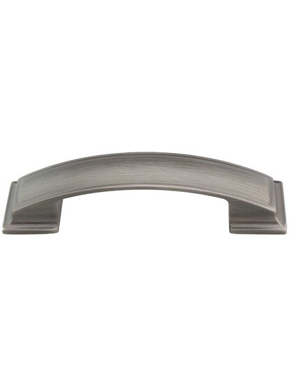Annadale Pillow Cabinet Pull - 3 3/4 inch Center-to-Center in Brushed Pewter.